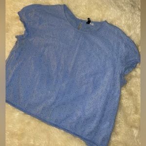H&M blue top size US14 EUR44